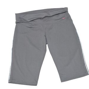 NEW Nike Dri-Fit 207163 colored tan - taupe workout shorts leggings medium